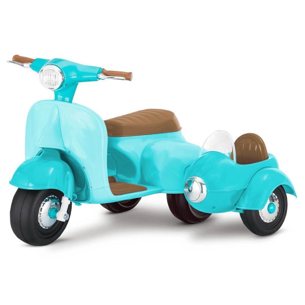 Mini Moto Elétrica Infantil Triciclo Criança Motorizado Azul