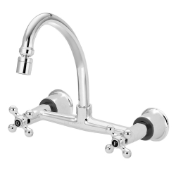 Torneira Misturador Cozinha Parede Arejador Articulado 1/4V. Menor preço em Torneira Misturador Cozinha Parede Arejador Articulado 1/4V.