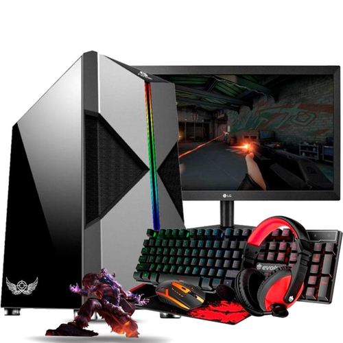 PC Gamer CS ULTRA RGB Completo Barato com Monitor, Teclado, Mouse