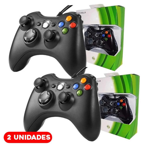 Xbox 360 desbloqueado com dois controles