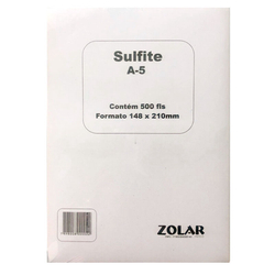 Papel sulfite A5 75g 210x148,5 500fls Zolar Papeis é boa?