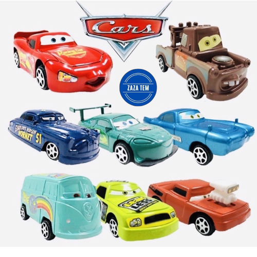 Coleção Carrinho Fricção Carro Relâmpago Mcqueen Brinquedo