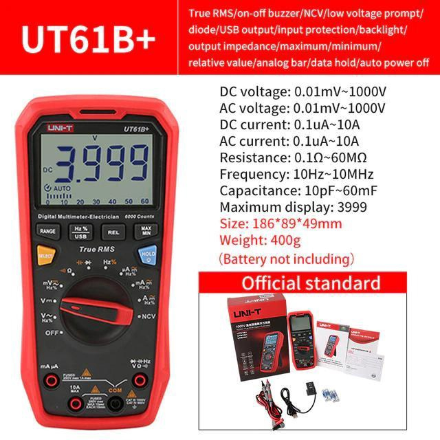 Multímetro Digital Uni-T Ut61B + em Promoção na Americanas