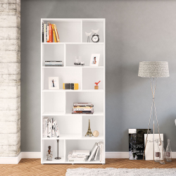 Estante Livreiro Multiuso com 12 Nichos Xangai Branco Politorno é boa?
