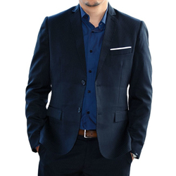 Terno Masculino Slim Risca de Giz Casimira Menor preço em Terno Masculino Slim Risca de Giz Casimira