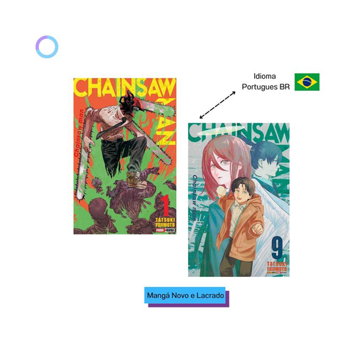 Mangá Chainsaw Man, Homem Motosserra Livro Vol. 1 Ao 9 - KIT