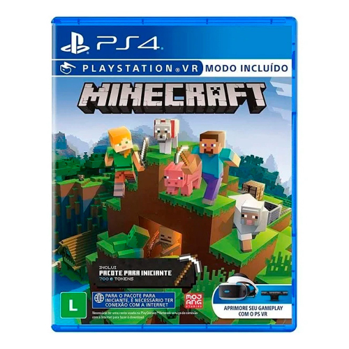 Jogo PS4 Minecraft - Modo VR - Brasil Games - Console PS5 - Jogos