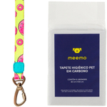 Guia para cachorro Donuts M - Meemo + Ganha de brinde 1 Tapete Higiênico Pet em Carbono c/5 unidades - Meemo