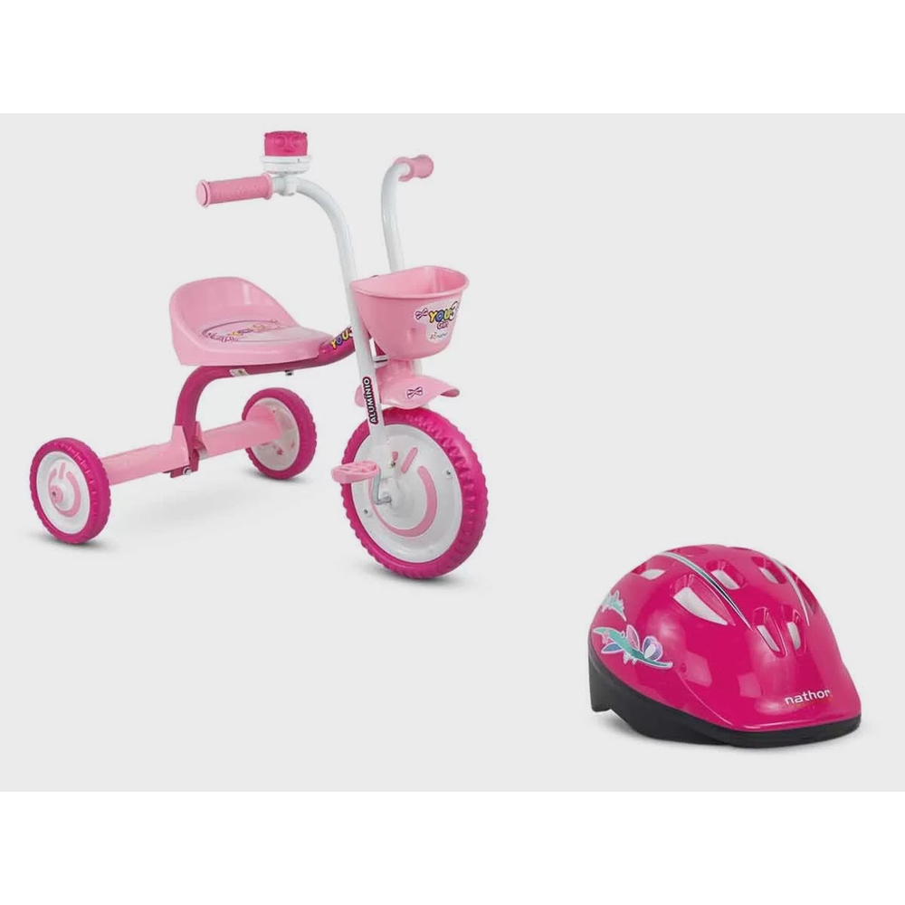 Triciclo Motoca Infantil Menina You Girl Rosa Nathor