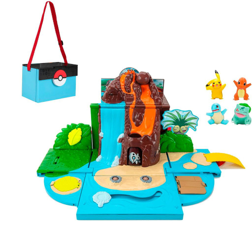 Pokémon Carry Case Playset Vulcão Pikachu Jazwares - Sunny em