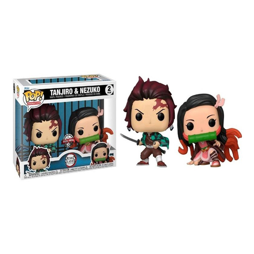 Funko Pop (EXCLUSIVO) Demon Slayer - Tanjiro & Nezuko