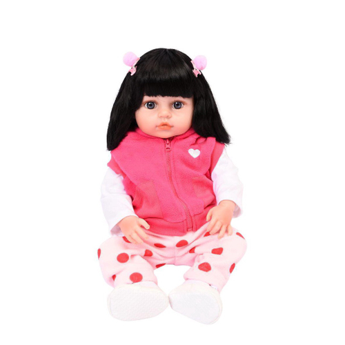 Boneca Bebe Reborn Girafinha Pretinha Fofa Cabelo Cacheado em Promoção na  Americanas