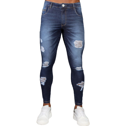 Calça jeans hot sale escura destroyed