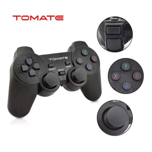 Kit Com Controles Sem Fio Ghz Game Pad Joystick Usb Tomate No Shoptime