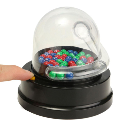 Mini máquina elétrica para pegar bolas com números da sorte, loteria, jogos de bingo, máquina de agitar Ernie é boa?