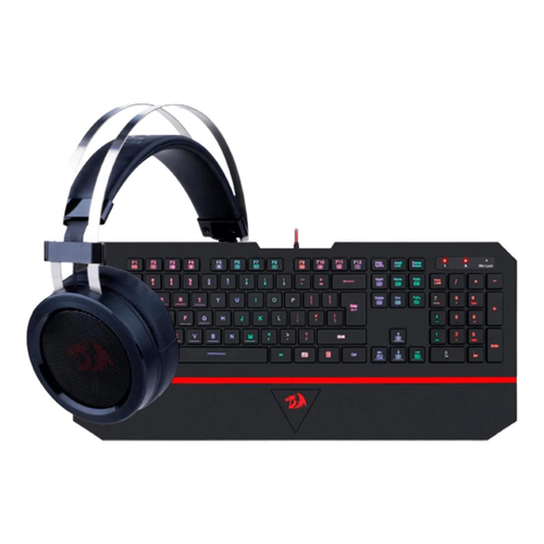 Kit Teclado Headset e Mouse Redragon RGB Teclado Karura 2