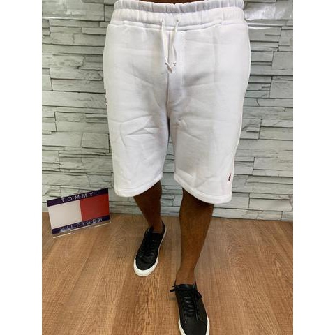 bermuda branca da tommy