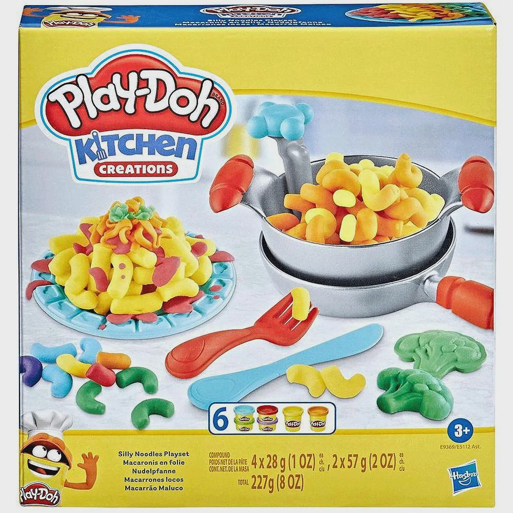 Kit Massinhas Play Doh Macarrão Maluco Hasbro Ref E9369 3 Anos Submarino