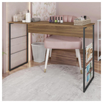 Mesa Para Manicure Aparador 120cm Fabrick Marrom Caemmun