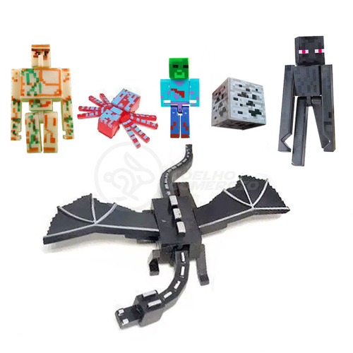 Kit Boneco Minecraft Steve Diamond + Creeper c/ Bloco - Jinx em Promoção na  Americanas