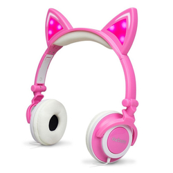 Fone Ouvido Headphone Com Fio Estéreo Orelha Gato Gatinho Led Infantil P2 Exbom Hf-c22 Rosa Branco Menor preço em Fone Ouvido Headphone Com Fio Estéreo Orelha Gato Gatinho Led Infantil P2 Exbom Hf-c22 Rosa Branco
