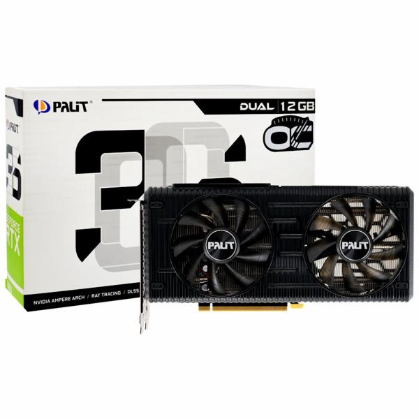 Placa de Vídeo Palit Dual oc 12GB GeForce RTX3060 GDDR6 - NE63060T19K9 ...