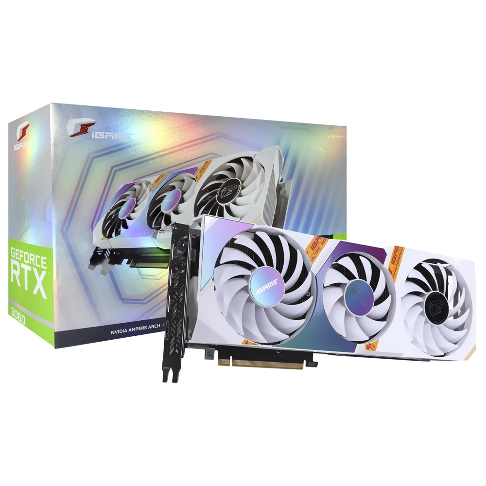 Placa de Vídeo Colorful iGame Ultra White oc 12GB GeForce RTX3060 GDDR6 ...