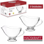 Kit 2 Molheiras Concha Molhos Em Vidro Luxo 170ml Cozinha
