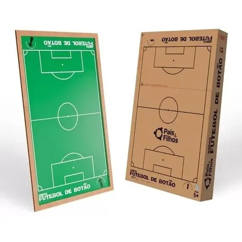 Mesa Para Futebol de Botão Com Dois Marcadores Estrutura Madeira Campo Para  Jogo de Botão Portátil - Baby&Kids