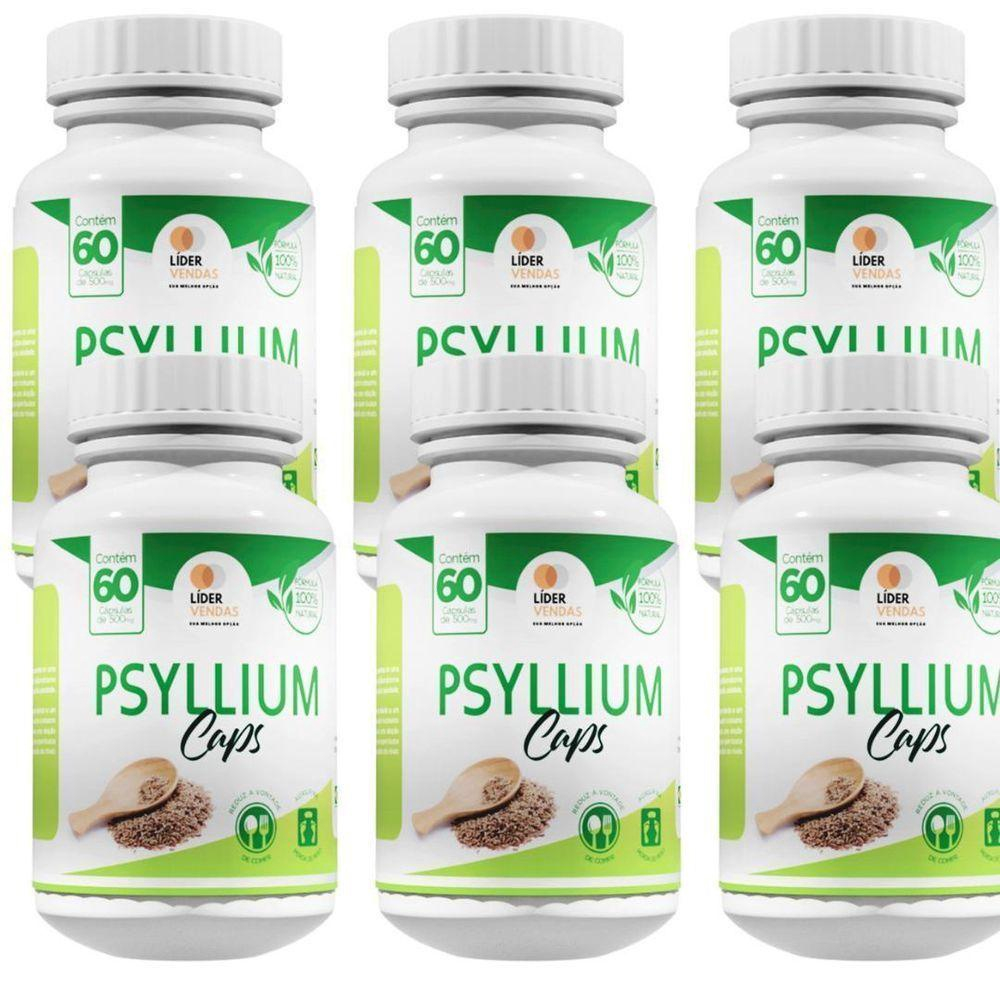 Psyllium 60 Caps 500 Mg De Medidas Kit Com 6 No Shoptime