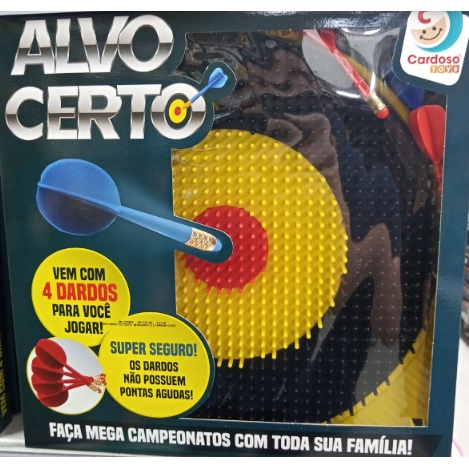 Jogo De Dardos Infantil Alvo Certo Tiro Ao Alvo