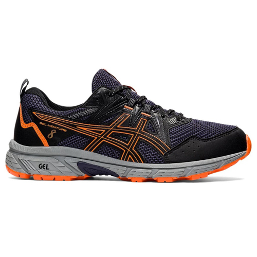 Asics gel preto e cheap laranja