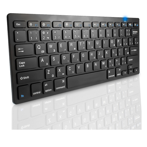 Teclado Mini Slim Bluetooth Sem Fio Tablet iPad Mac Pc Notebook