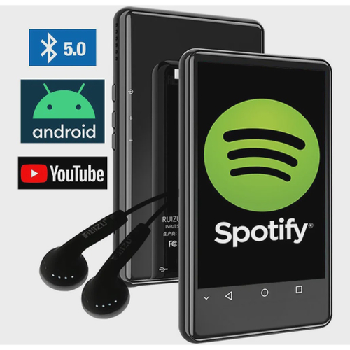 Mp4 Player Ruizu H6 8gb Android Apps Spotify Deezer + Fone em Promoção