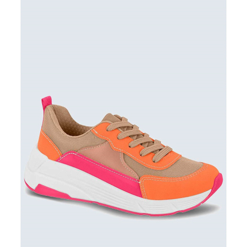 T nis Casual Feminino Flatform Recorte Beira Rio em Promo o na