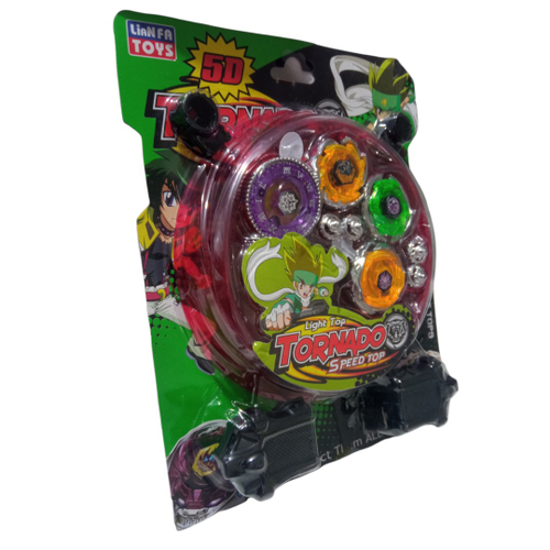 Kit Beyblade Metal 5D Brinquedo 4 Peões Led Toys na Americanas