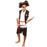 Big FestasBig FestasFANTASIA ADULTO PIRATA BLACK - 01 UNIDADE