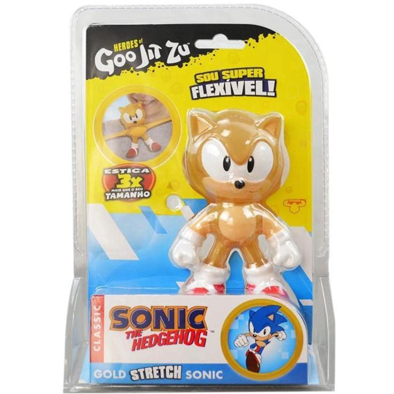 Boneco Elástico que Estica Knucles Sonic 17 cm - Goo Jit Zu