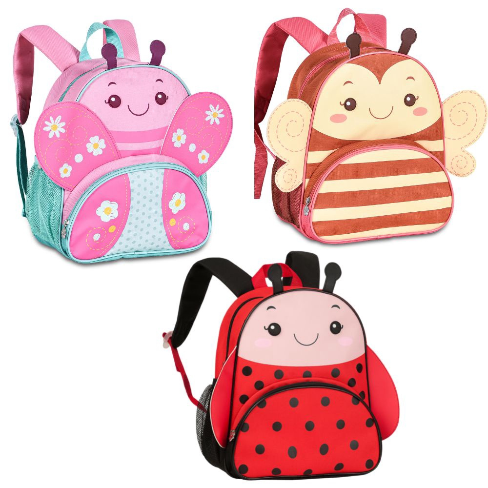 Mochila Infantil De Costas Animais Fofinhos - Clio Pets - Fabrica da Alegria