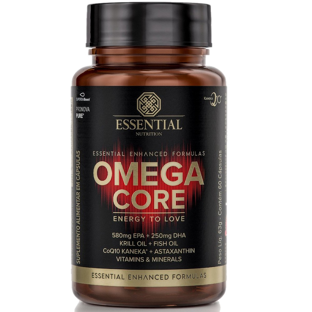 Omega Core Essential Nutrition Omega 3 Com Alta Concentraçao de epa e