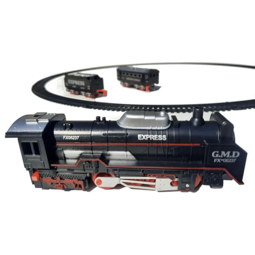 Trem eletrico infantil ferrorama locomotiva com som e luz trenzinho com  trilhos completo em Promoção na Americanas