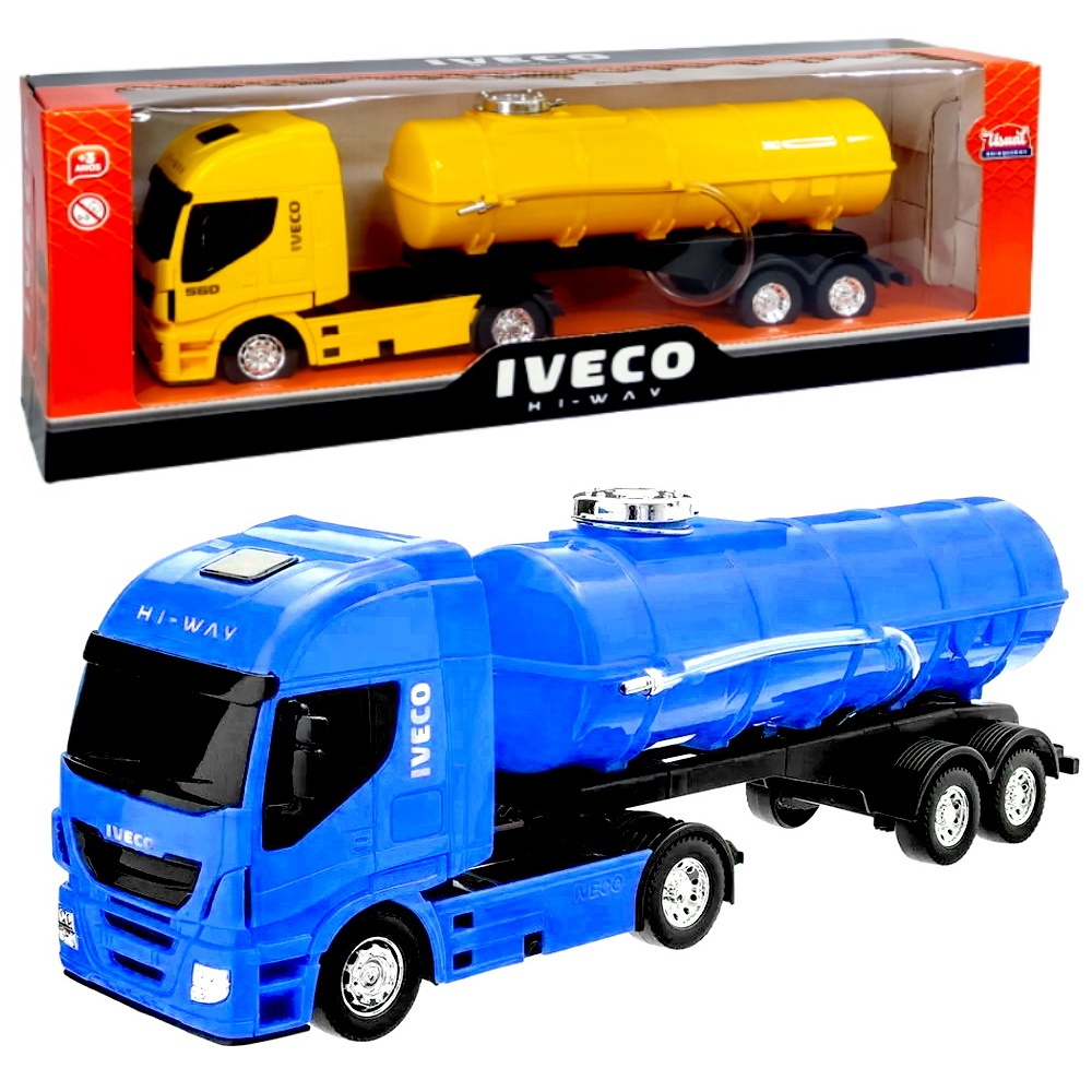 Carreta de Brinquedo Caminhão de Água Articulada Roda Livre de 41cm Iveco