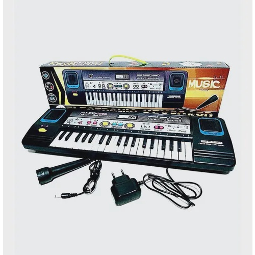 Teclado Com Microfone Piano Infantil Brinquedo Musical no Shoptime