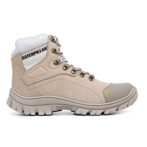 Bota coturno masculina caterpillar em couro palmilha gel em Promoção na  Americanas