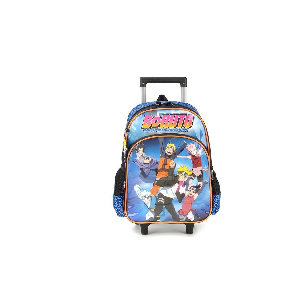 Mochila de Rodinhas Infantil Boruto Laranja Luxcel