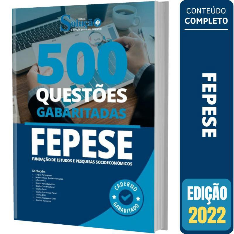 Caderno De Questões Fepese - Questões Gabaritadas | Submarino