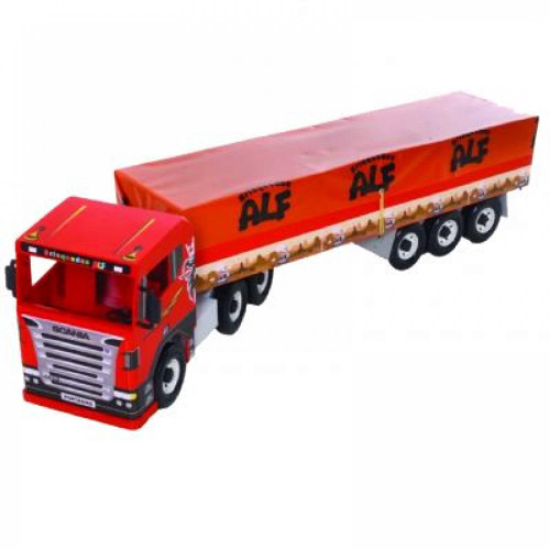 Carreta Caminhão Scania Boiadeiro Carroceria de Madeira Brinquedo Grande  26x90cm Criança na Fazenda em Promoção na Americanas