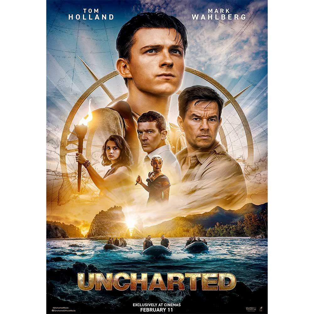 Poster 40x60cm Uncharted - Fora Do Mapa - Filmes - 78