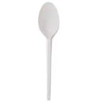 Colher Descartavel para Refeicao pt 50 un Strawplast