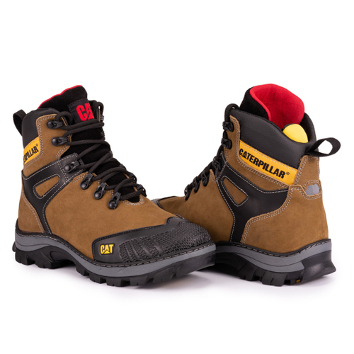 Bota Caterpillar Robust em Couro - Cinza em Promoção na Americanas